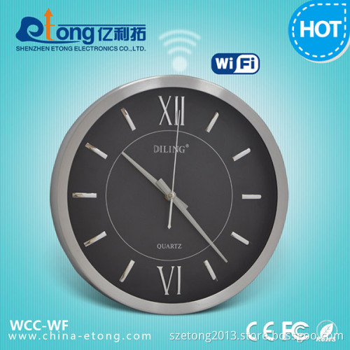 0.001 Low-Lux Optional CCD 600tvl Wall Clock WiFi P2p IP Camera with Cms Software